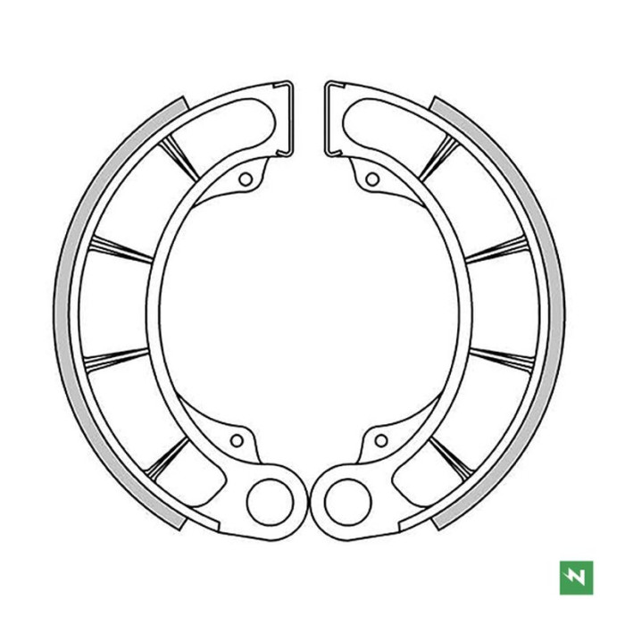 NEWFREN drum brake pad end HONDA TRX 400AT '04-'07, TRX 450ES '98-'01, TRX 420 FOURTRAX '07-'19, TRX FOURTRAX / R