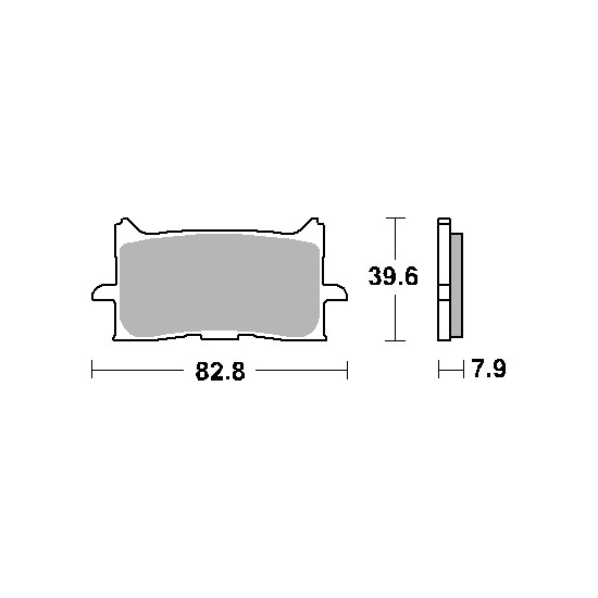 SBS brake pads KH679 STREET EXCEL SINTER gold color fits: HONDA CRF1000 AFRICA TWIN front