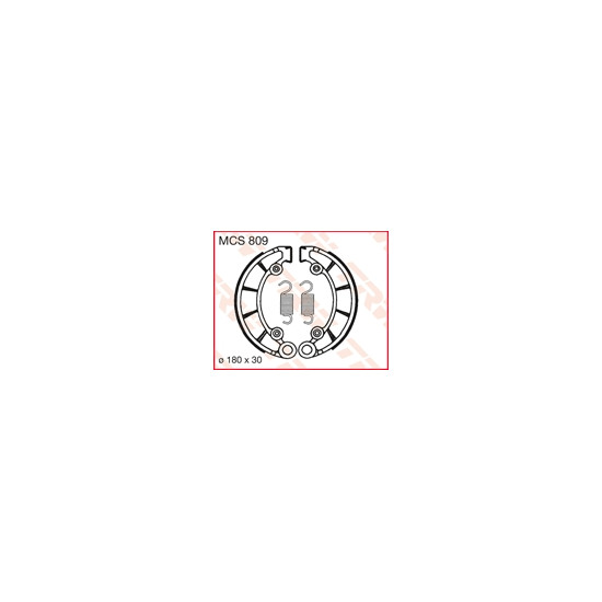 TRW LUCAS drum brake pads (180X30mm) (H316)