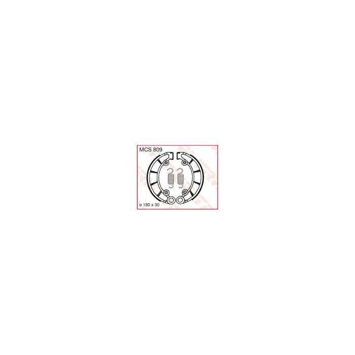 TRW LUCAS drum brake pads (180X30mm) (H316)