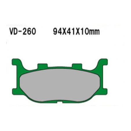 VESRAH stabdžių kaladėlės KH199 Metalic sinter (auksinės spalvos) (MADE IN JAPAN)