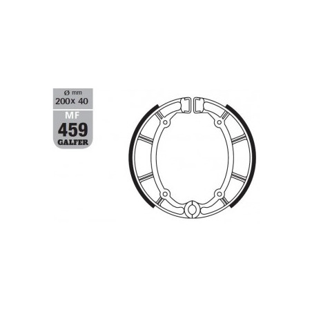 GALFER drum brake pad end SH515 YAMAHA XJ 650 '80-'88, XJ 650 SECA TURBO / XJ 750 '81, XV 1000 '81-'85, XV 1100 '