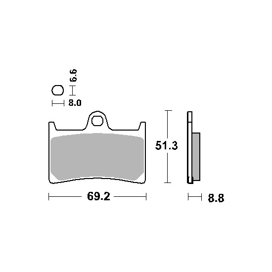 SBS brake pads KH252 / KH380 STREET EXCEL SINTER gold color