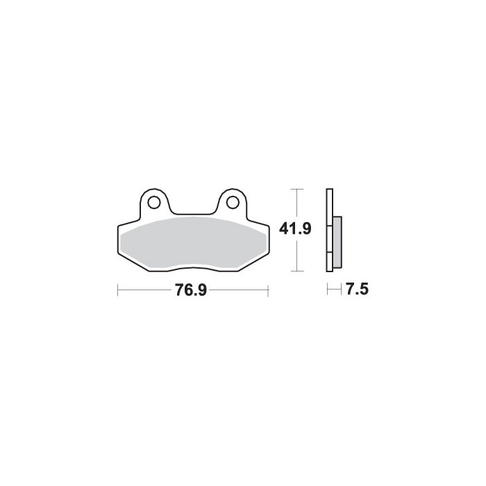 SBS brake pads KH86 STREET EXCEL SINTER gold color