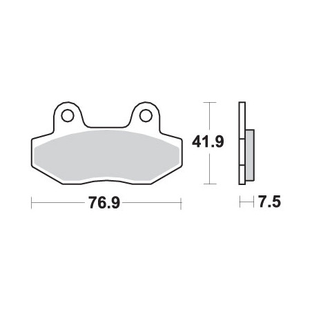 SBS brake pads KH86 STREET EXCEL SINTER gold color