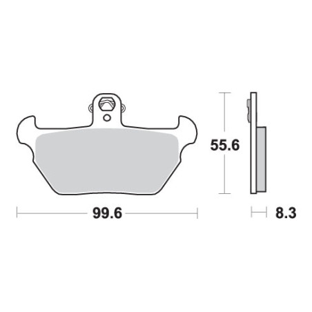 SBS brake pads KH170 STREET EXCEL SINTER gold color fits: fits: BMW K1000, R1000 front