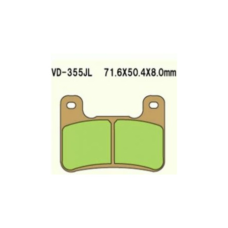 VESRAH stabdžių kaladėlės KH379 Metalic sinter (auksinės spalvos) GSXR 750 '04-'09 GSXR 1000 '04-'09 ZX 10R '08-'10 KH379 (MADE 