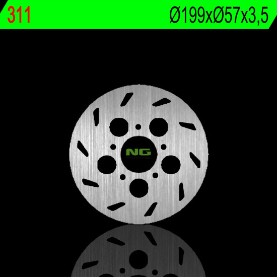 NG brake disc rear RIEJU 50RS 1 97-01 (199X57X3.5mm) (5X6.5mm)