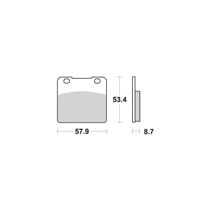 SBS brake pads KH103 STREET EXCEL SINTER gold color