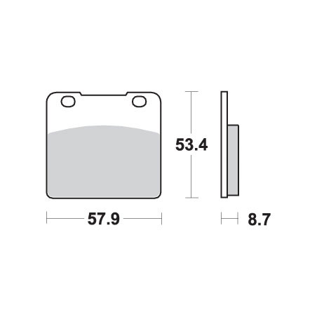 SBS brake pads KH103 STREET EXCEL SINTER gold color