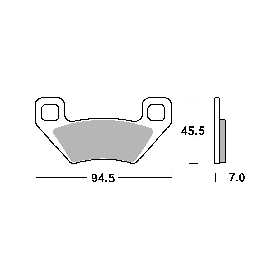 SBS brake pads KH395 OFF-ROAD RACING SINTER gold color fits: ARCTIC CAT, KYMCO front-rear