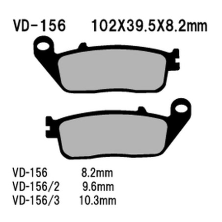 VESRAH stabdžių kaladėlės KH142 / 196 Metalic sinter (auksinės spalvos) (MADE IN JAPAN)