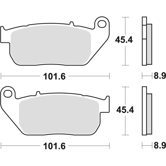 TRW LUCAS stabdžių kaladėlės KH381 SINTER STREET HARLEY-DAVIDSON XL 883 03-15, XL 1200 04-13, priekis