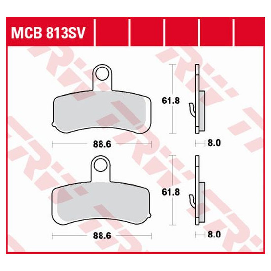 TRW LUCAS brake pads KH457 SINTER STREET HARLEY-DAVIDSON 1584 / 1690 / 1750 / 1800 08-17, front