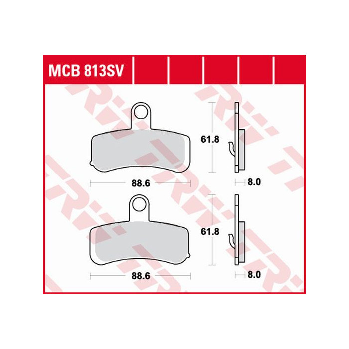 TRW LUCAS brake pads KH457 SINTER STREET HARLEY-DAVIDSON 1584 / 1690 / 1750 / 1800 08-17, front