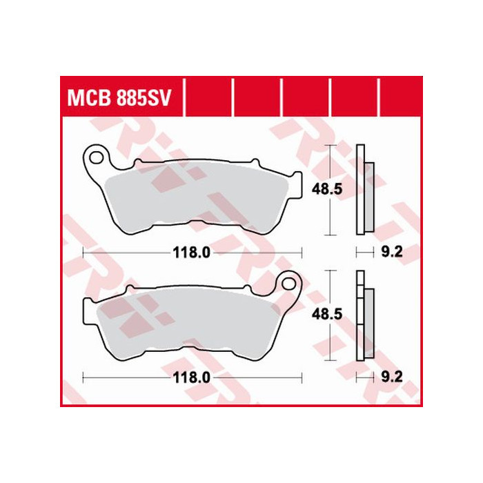 TRW LUCAS stabdžių kaladėlės KH640 SINTER STREET HARLEY-DAVIDSON XL 883 14-19, XL 1200 14-19, priekis