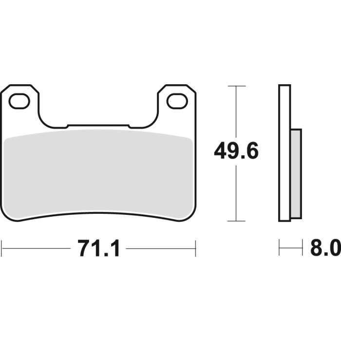 TRW LUCAS brake pads KH379 SINTER STREET KAWASAKI Z 900 18-, KLZ 1000 19-, H2 18-, Z 1000 10-, ZX10R 08-15, SUZUKI GSXR