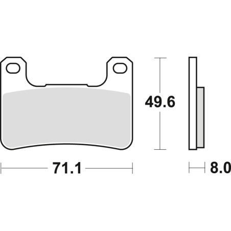 TRW LUCAS stabdžių kaladėlės KH379 SINTER STREET KAWASAKI Z 900 18-, KLZ 1000 19-, H2 18-, Z 1000 10-, ZX10R 08-15, SUZUKI GSXR 