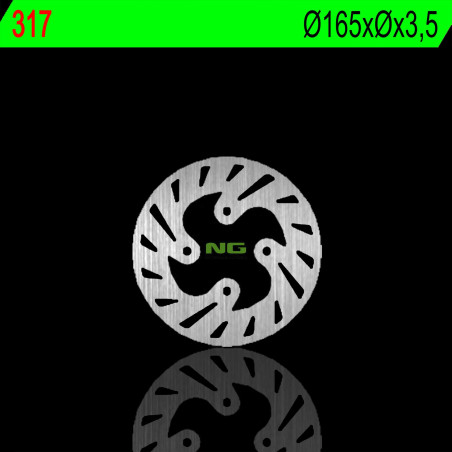 NG brake disc rear BETA REV3 125 / 200 / 250 99-02 (165X3,5mm) (4X10,5mm)