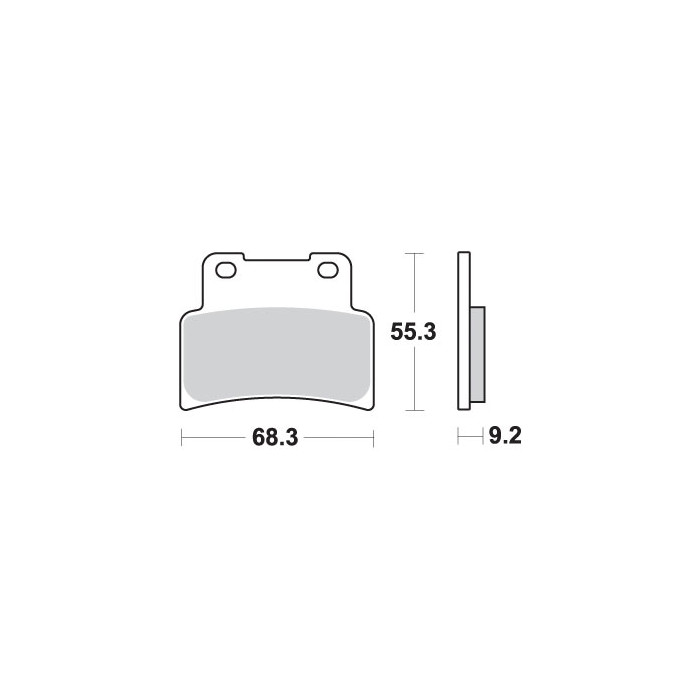 SBS brake pads KH432 STREET EXCEL SINTER gold color