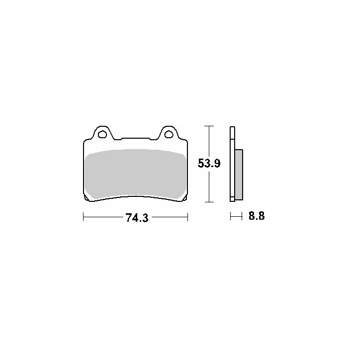 SBS brake pads KH123 STREET EXCEL SINTER gold color