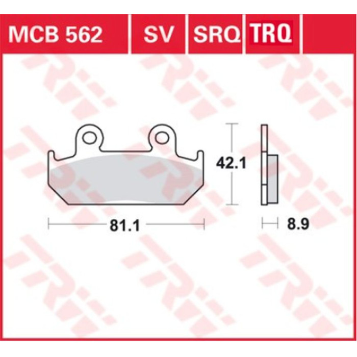 TRW LUCAS brake pads KH121 SINTER RACING HONDA CMX 450 86-89, CBR 600 87-94, XRV 750 AFRICA TWIN 90-92, front (replacement)