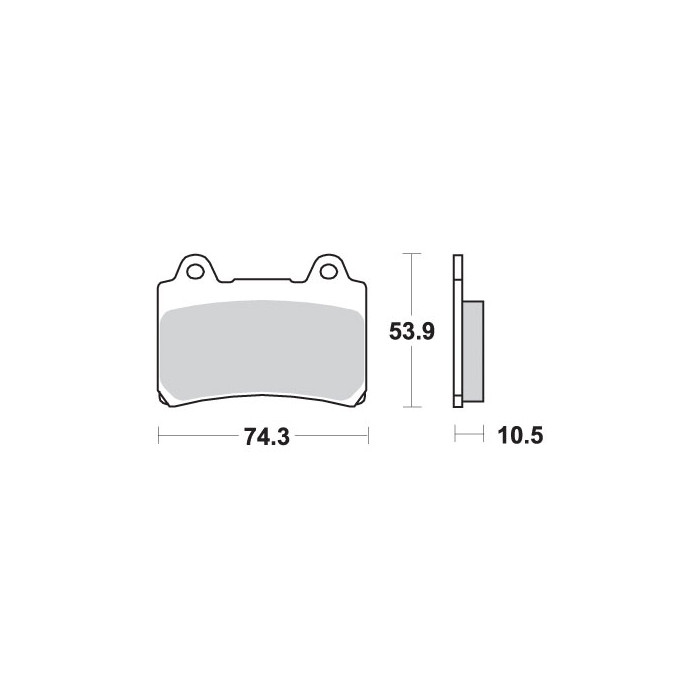SBS brake pads KH123 STREET EXCEL / RACING SINTER gold color