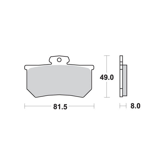 SBS brake pads KH107 STREET CERAMIC color black