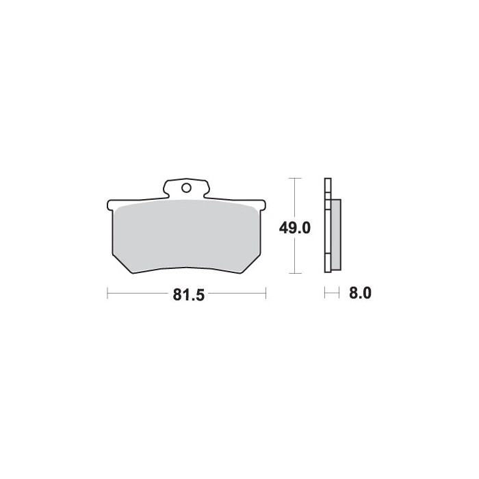 SBS brake pads KH107 STREET CERAMIC color black