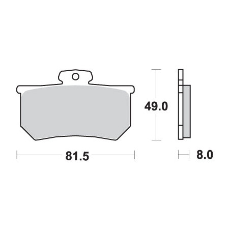 SBS brake pads KH107 STREET CERAMIC color black