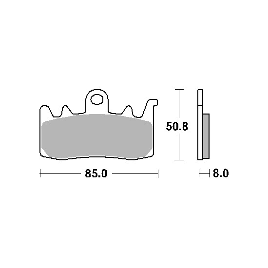 SBS brake pads KH630 TRACKSPORT SINTER gold color suitable for: APRILIA, BMW, DUCATI front