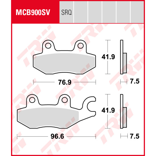 TRW LUCAS brake pads KH197 KAWASAKI 250 R NINJA / 400 NINJA 18-19, Z 400 19-, front
