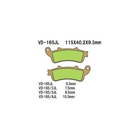 VESRAH brake pads KH261 / KH281 Metalic sinter (gold color) (MADE IN JAPAN)