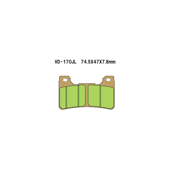 VESRAH brake pads KH390 Metalic sinter (gold color) HONDA CBR 600 / 900 RR front (MADE IN JAPAN)