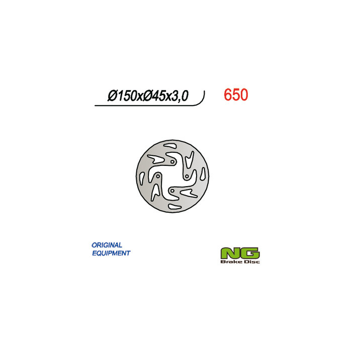 NG brake disc rear GAS GAS TXT (150X45X3)
