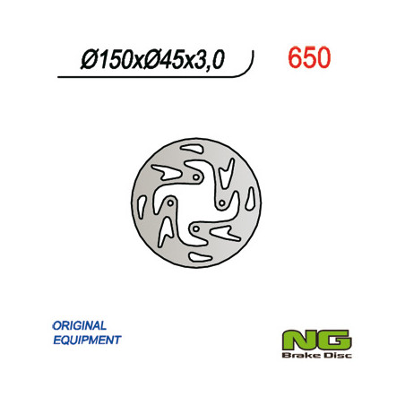 NG brake disc rear GAS GAS TXT (150X45X3)