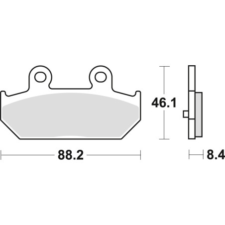 TRW LUCAS brake pads KH412 SINTER STREET SUZUKI AN 400 BURGMAN 07-15, AN 650 BURGMAN 04-16, rear