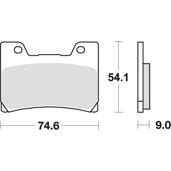 TRW LUCAS brake pads KH160 SINTER STREET YAMAHA FZR 600 90-95, TDM 850 96-01, FZR 1000 89-90, V-MAX 1200 96-02, front