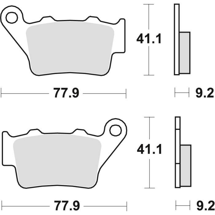 TRW LUCAS stabdžių kaladėlės KH208 SINTER STREET APRILIA PEGASO 650 01-10, ETV 1200 CAPONORD 13-17, HONDA NX 650 DOMINATOR 95-01