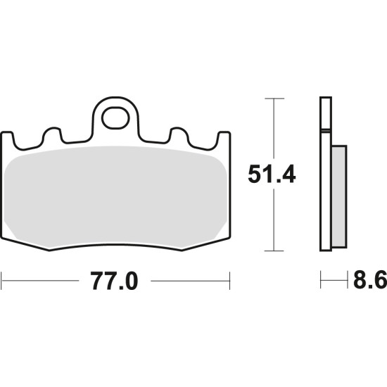 TRW LUCAS brake pads KH335 SINTER STREET BMW R 1100 S 01-05, R 1150 GS / ADV / R / RT 01-06, K 1200 GT / RS 01-08, K 120