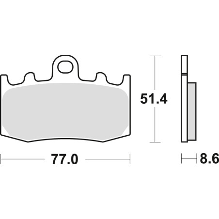 TRW LUCAS brake pads KH335 SINTER STREET BMW R 1100 S 01-05, R 1150 GS / ADV / R / RT 01-06, K 1200 GT / RS 01-08, K 120