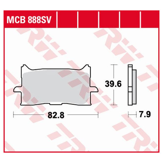TRW LUCAS brake pads KH679 SINTER STREET HONDA CRF 1000 L AFRICA TWIN 15-19, X-ADV 750 17-19, CB 125 / 300 R 18-19, for
