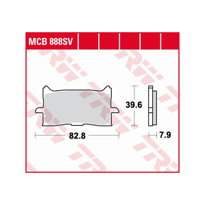 TRW LUCAS brake pads KH679 SINTER STREET HONDA CRF 1000 L AFRICA TWIN 15-19, X-ADV 750 17-19, CB 125 / 300 R 18-19, for