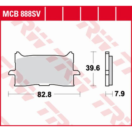 TRW LUCAS brake pads KH679 SINTER STREET HONDA CRF 1000 L AFRICA TWIN 15-19, X-ADV 750 17-19, CB 125 / 300 R 18-19, for