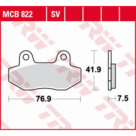 TRW LUCAS ZF brake pads KH086 SINTER STREET HYOSUNG GT '03-'17, GV 125 '00-'17, XRX '99-'14, GT 250 '04-'14, GT 650 '04-
