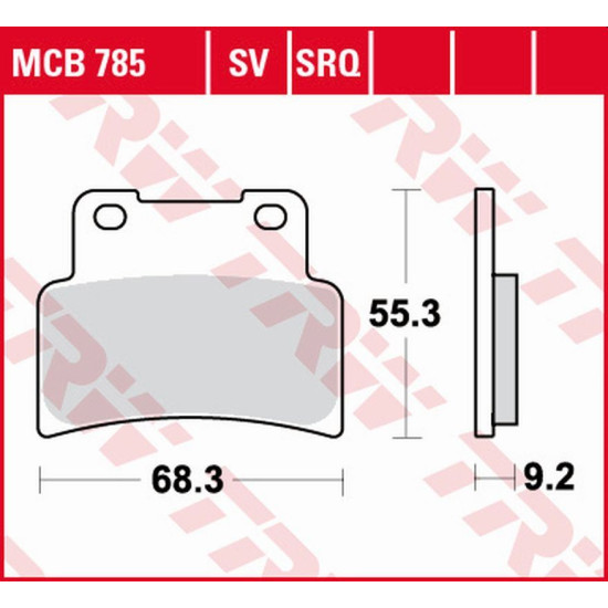 TRW LUCAS ZF brake pads KH432 SINTER STREET APRILIA RS 125 '07-'13, SL 750 SHIVER / DROSODURO '07-'17, NA 850 MANA '07-'