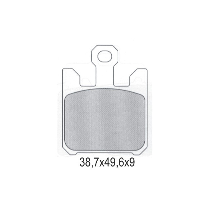 GALFER stabdžių kaladėlės KH369 / 4 SEMI-METALLIC