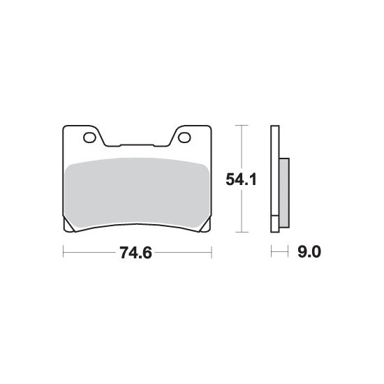 SBS brake pads KH160 STREET EXCEL SINTER gold color