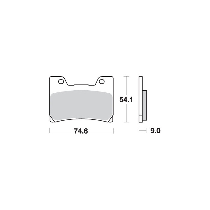 SBS brake pads KH160 STREET EXCEL SINTER gold color