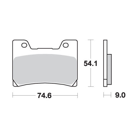 SBS brake pads KH160 STREET EXCEL SINTER gold color